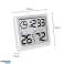 Termometer/hygrometer med klokke funksjon. GreenBlue. hvit. GB384W bilde 6