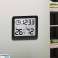 Termometer/hygrometer med klokke funksjon. GreenBlue. svart.GB384B bilde 5