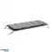 Coussin de jardin 120x50cm gris photo 3