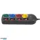 Maclean stekkerdoos. verlengkabel 4 stopcontacten 2xUSB. met schakelaars. 250VAC/10A. 2.1A 5V. 1,5 m. wit. MCE229B USB M-kabel foto 3