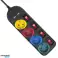 Maclean stekkerdoos. verlengkabel 4 stopcontacten 2xUSB. met schakelaars. 250VAC/10A. 2.1A 5V. 1,5 m. wit. MCE229B USB M-kabel foto 4