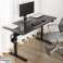Bureautafel met blad 140x68cm Ergo Office gasveer hoogteverstelling voor staand en zittend werk max hoogte 115cm ER foto 1