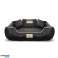 Cama desmontable antideslizante de ecopiel 100x75cm negra KingDog fotografía 2