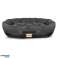 Lit ovale pour chien 100 x 75 cm noir Prestige photo 1