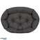 Lit ovale pour chien 100 x 75 cm noir Prestige photo 2