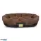 Ovaler Hundebett 130 x 105 cm braun Prestige Bild 1
