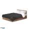 Reversible quilted bedspread black and white 160x200 cm Medicline image 1