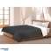 Reversible quilted bedspread black and white 160x200 cm Medicline image 2