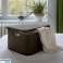 Korb mit Deckel Curver Rattan Style L hellgrau Bild 1