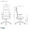 Premium ergonomische bureaustoel met hoge rugleuning Ergo Office.  Max 150kg. ER 425 foto 6