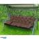 HAGESETT 100x60x50CM 2 PUTER 42X42 CM BRUN bilde 3