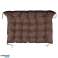 GARDEN CUSHION FOR PALLETS 120X80 CM BROWN image 1