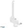 Soporte de pared PS5 blanco con soporte para almohadilla. 10 kg máx. RS181 fotografía 1