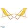 Lot de 2 transats table jaune Woodok photo 1