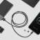 USB Magnetkabel 3in1 microUSB USB Typ C Lightning 100 cm schwarz Bild 3
