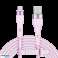 USB microUSB-kabel 1 m silikon rosa Kruger&amp;Matz Basic bild 1