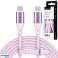 USB Typ-C USB Typ-C Kabel 100 W 1 m Silikon Pink Kruger&amp;Matz Basic Bild 3