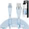 USB Type-C Kablo 1 m Silikon Mavi Kruger&amp;Matz Basic fotoğraf 3