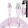 USB Type-C-kabel 1 m Silikon Rosa Kruger&amp;Matz Basic bilde 3