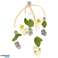 Carrousel voor ledikant pluche hangers grijze bloemen foto 1