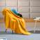 Fleece blanket 130x150 cm TEESA yellow image 3