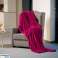 Couverture polaire 150x200 cm TEESA - amarante photo 3