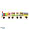 Eisenbahn Lokomotive Holzklötze Sortierer Arcade Puzzle 30cm Bild 2