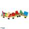 Eisenbahn Lokomotive Holzklötze Sortierer Arcade Puzzle 30cm Bild 3