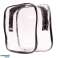 Organisateur de voyage transparent pour sac à cosmétiques pour avion 3 pièces photo 5