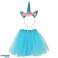Carnaval kostuum kostuum vermomming Eenhoorn hoofdband rok blauw 3 6years foto 5