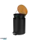Bathroom Trash Can 3 L Black image 1