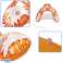 Swimming chair armchair deckchair water hammock orange image 1