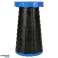 Folding chair, extendable stool, stool for home, garden, camping, blue image 1