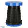 Folding chair, extendable stool, stool for home, garden, camping, blue image 2