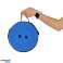 Folding chair, extendable stool, stool for home, garden, camping, blue image 4