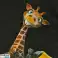 Statisch gordijn zonnebrandcrème autoruit schaduw giraffe foto 3