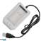 KX7B 2x battery xbox 360 usb cable white image 3