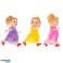 Poupées pour maison de poupée set 3pcs 10cm photo 3