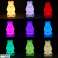 Luce notturna per bambini in silicone LED bianco con coniglietto rosa foto 5