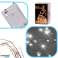 Luces de alambre decorativas LED 5m 50LED blanco frío fotografía 3
