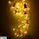 LED Lights Curtain With Christmas Figurines 3m 125LED 10 Bulbs Warm White Mains Power image 2