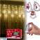 Cortina de luces LED con dibujos de árboles de Navidad, 3m, 10 bombillas USB fotografía 1