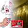 Cortina de luces LED con dibujos de árboles de Navidad, 3m, 10 bombillas USB fotografía 2