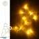 Luci LED Decorazione Natalizia Appesa Pupazzo di Neve 49cm 10 LED foto 5