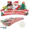 Luces LED colgantes decoración navideña Feliz Navidad 45cm fotografía 5