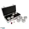 Petanqueset MASTER 8 chromen ballen F.I.P.J.P. in aluminium koffer foto 1