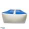 Tapis incliné MASTERJUMP 180 x 120 x 20-65 cm - bleu - blanc photo 2