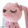 Mascotte peluche lapin rose 52cm photo 2
