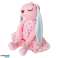 Mascotte peluche lapin rose 52cm photo 3