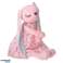 Mascotte peluche lapin rose 52cm photo 4